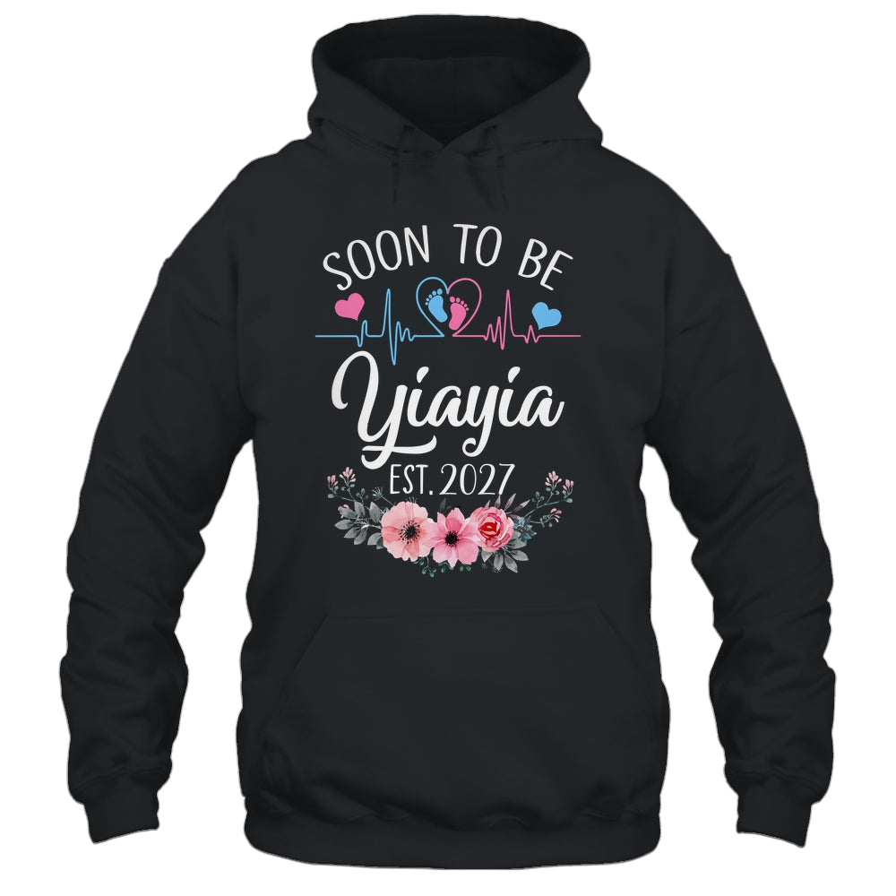 Soon To Be Yiayia 2027 First Time Pregnancy Announcement Shirt & Tank Top | teecentury