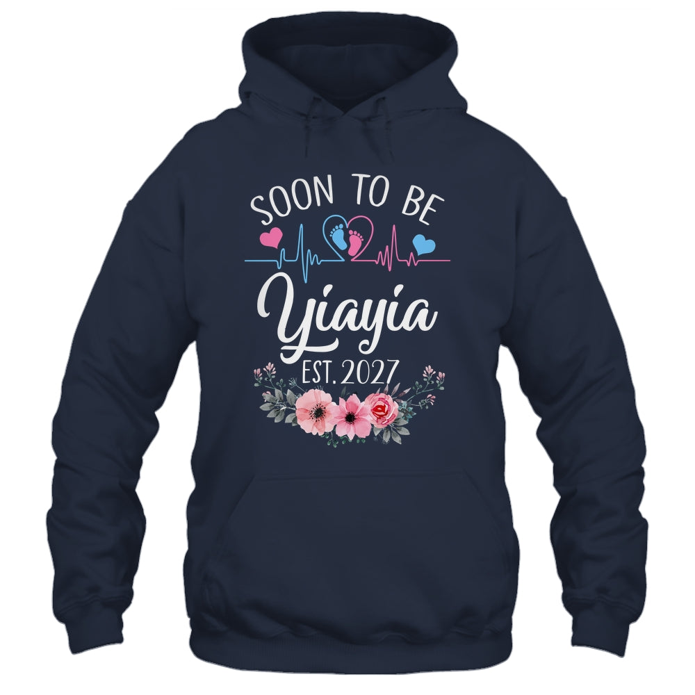 Soon To Be Yiayia 2027 First Time Pregnancy Announcement Shirt & Tank Top | teecentury