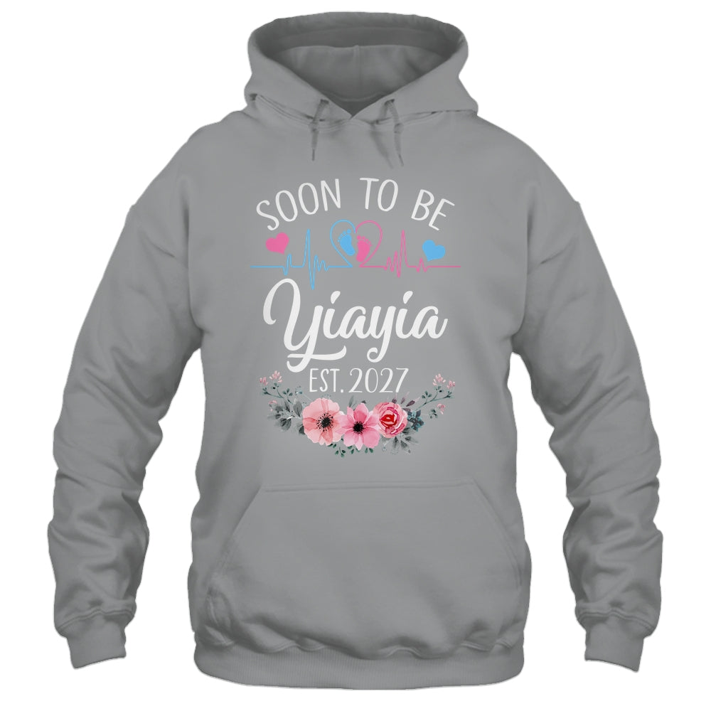 Soon To Be Yiayia 2027 First Time Pregnancy Announcement Shirt & Tank Top | teecentury