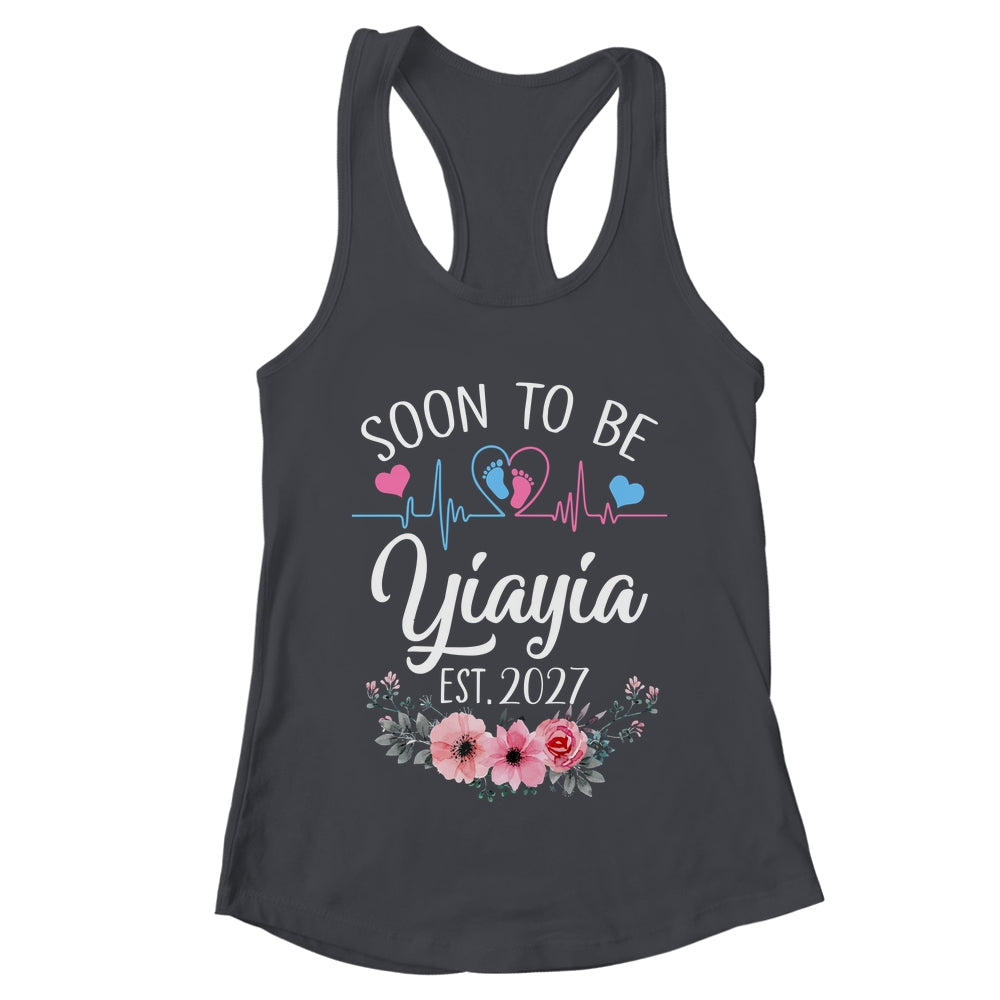 Soon To Be Yiayia 2027 First Time Pregnancy Announcement Shirt & Tank Top | teecentury