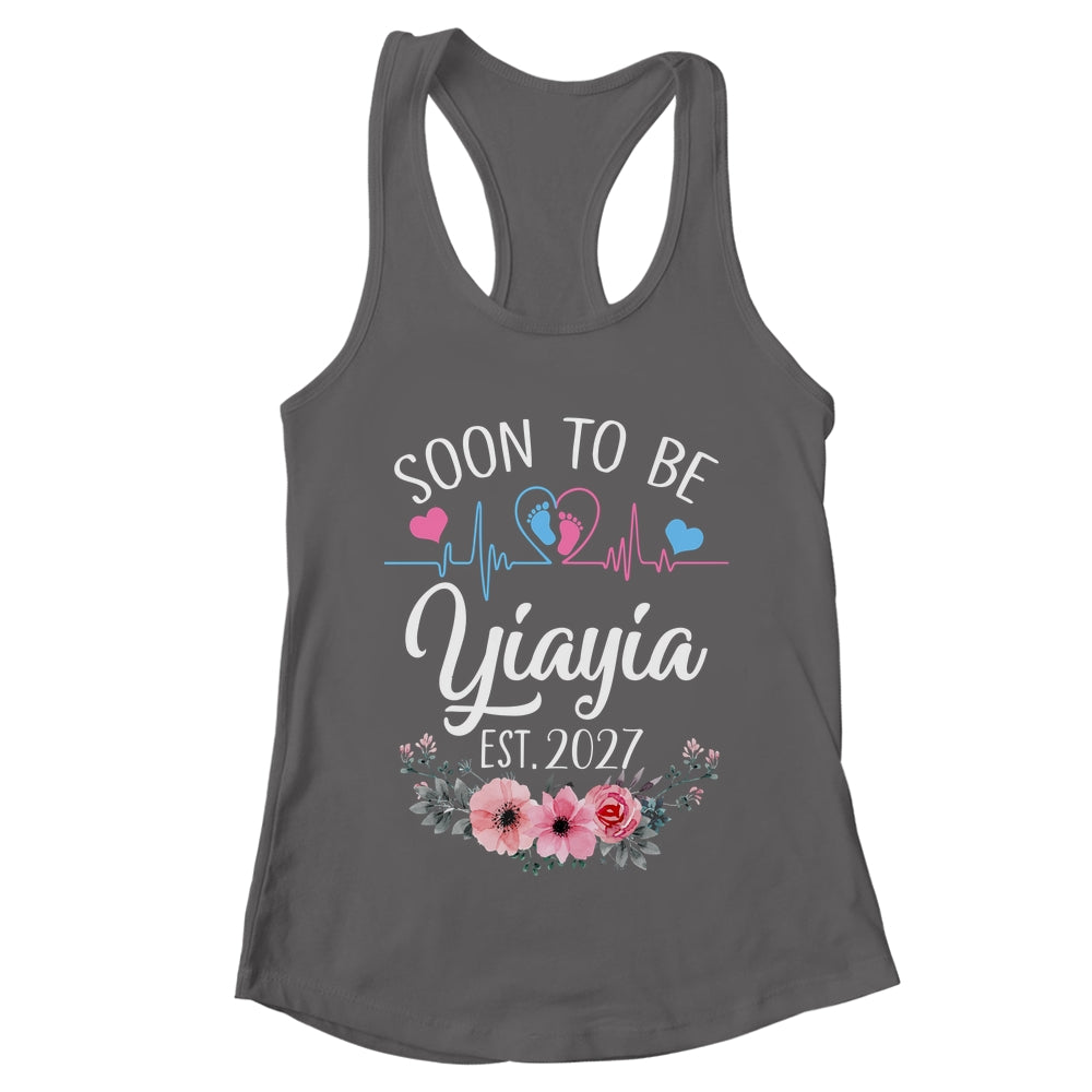 Soon To Be Yiayia 2027 First Time Pregnancy Announcement Shirt & Tank Top | teecentury