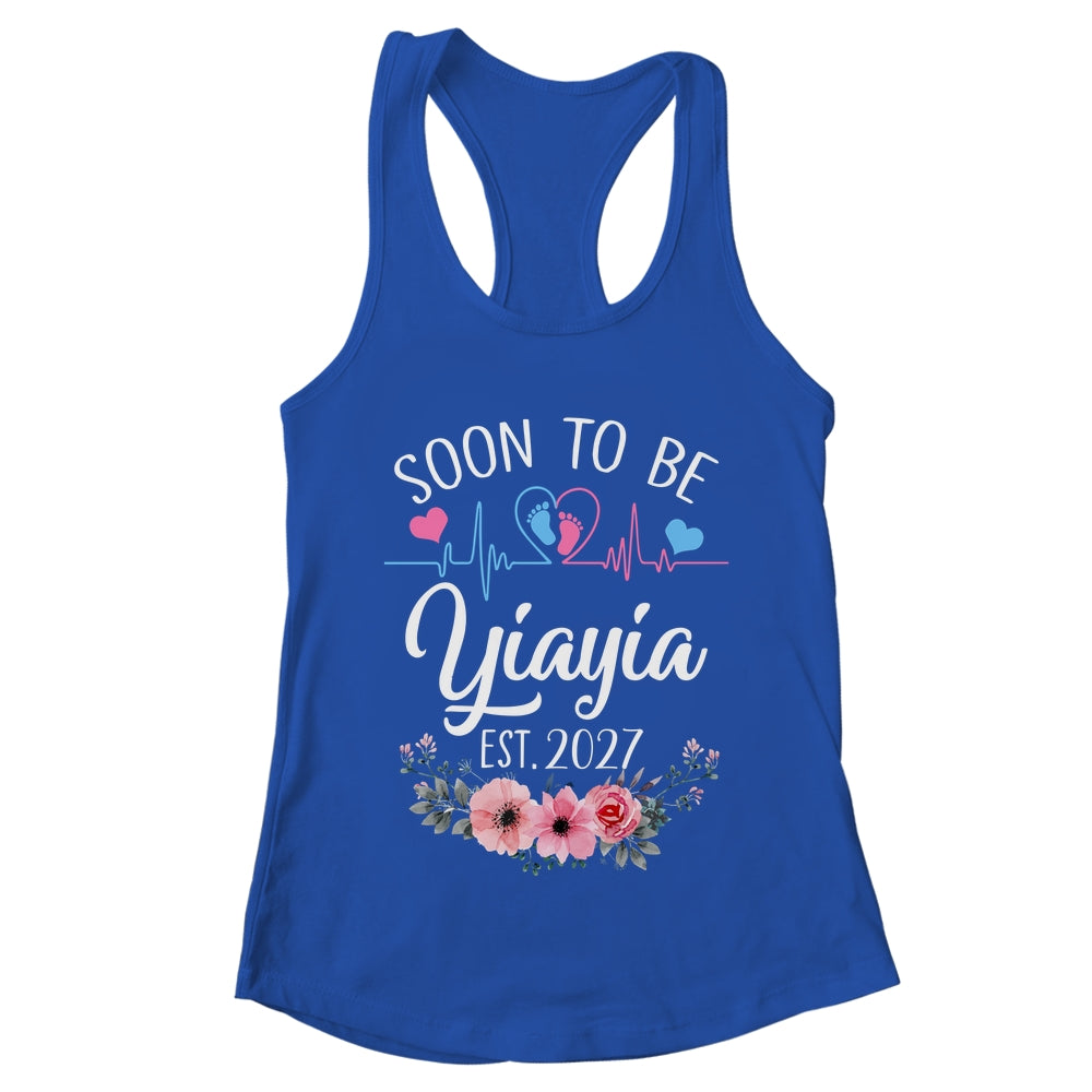 Soon To Be Yiayia 2027 First Time Pregnancy Announcement Shirt & Tank Top | teecentury