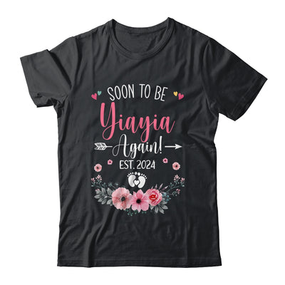 Soon To Be Yiayia Again Est 2024 Mothers Day Shirt & Tank Top | teecentury