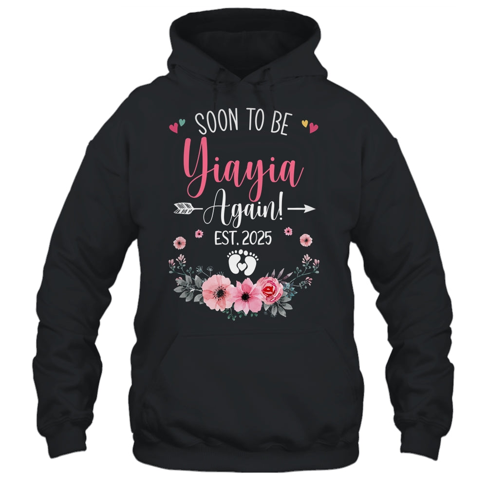 Soon To Be Yiayia Again Est 2025 Mothers Day Shirt & Tank Top | teecentury
