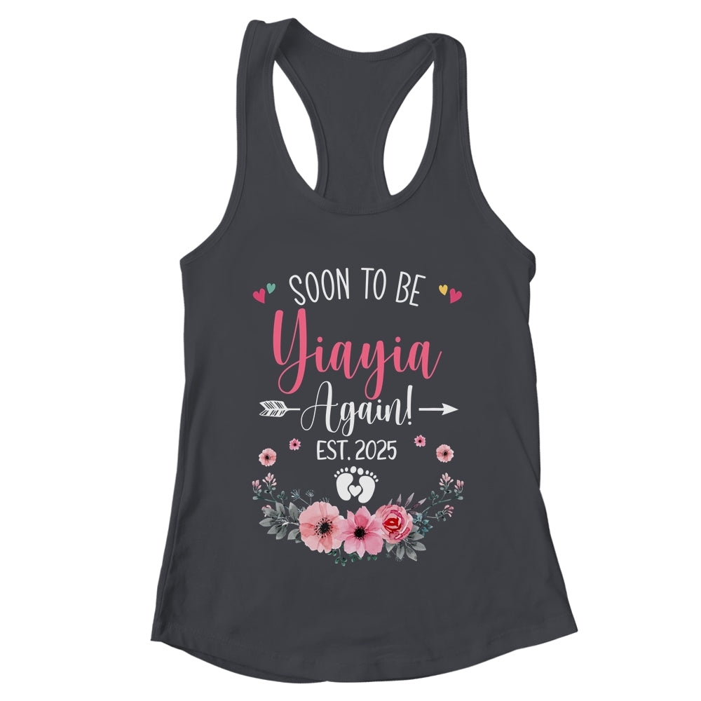 Soon To Be Yiayia Again Est 2025 Mothers Day Shirt & Tank Top | teecentury
