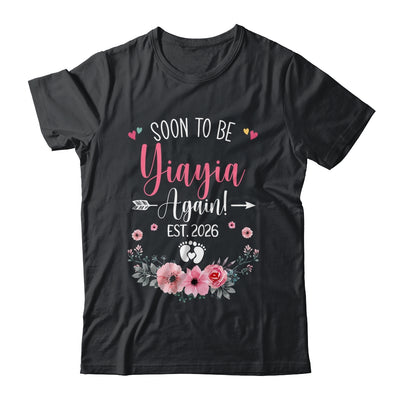 Soon To Be Yiayia Again Est 2026 Mothers Day Shirt & Tank Top | teecentury