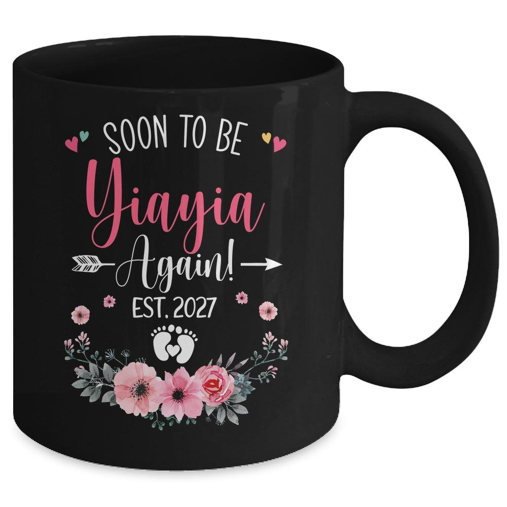 Soon To Be Yiayia Again Est 2027 Mothers Day Mug | teecentury