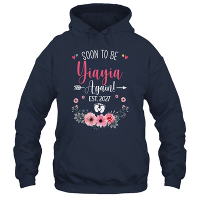 Soon To Be Yiayia Again Est 2027 Mothers Day Shirt & Tank Top | teecentury