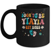 Soon To Be Yiayia Est 2025 Pregnancy Announcement Groovy Mug | teecentury