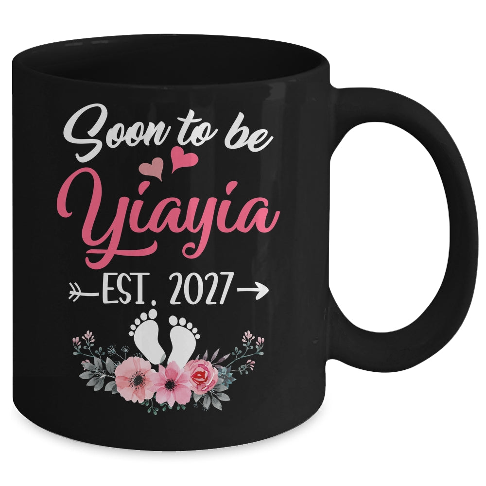 Soon To Be Yiayia Est 2027 Mothers Day First Time Yiayia Mug | teecentury