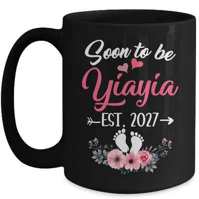 Soon To Be Yiayia Est 2027 Mothers Day First Time Yiayia Mug | teecentury