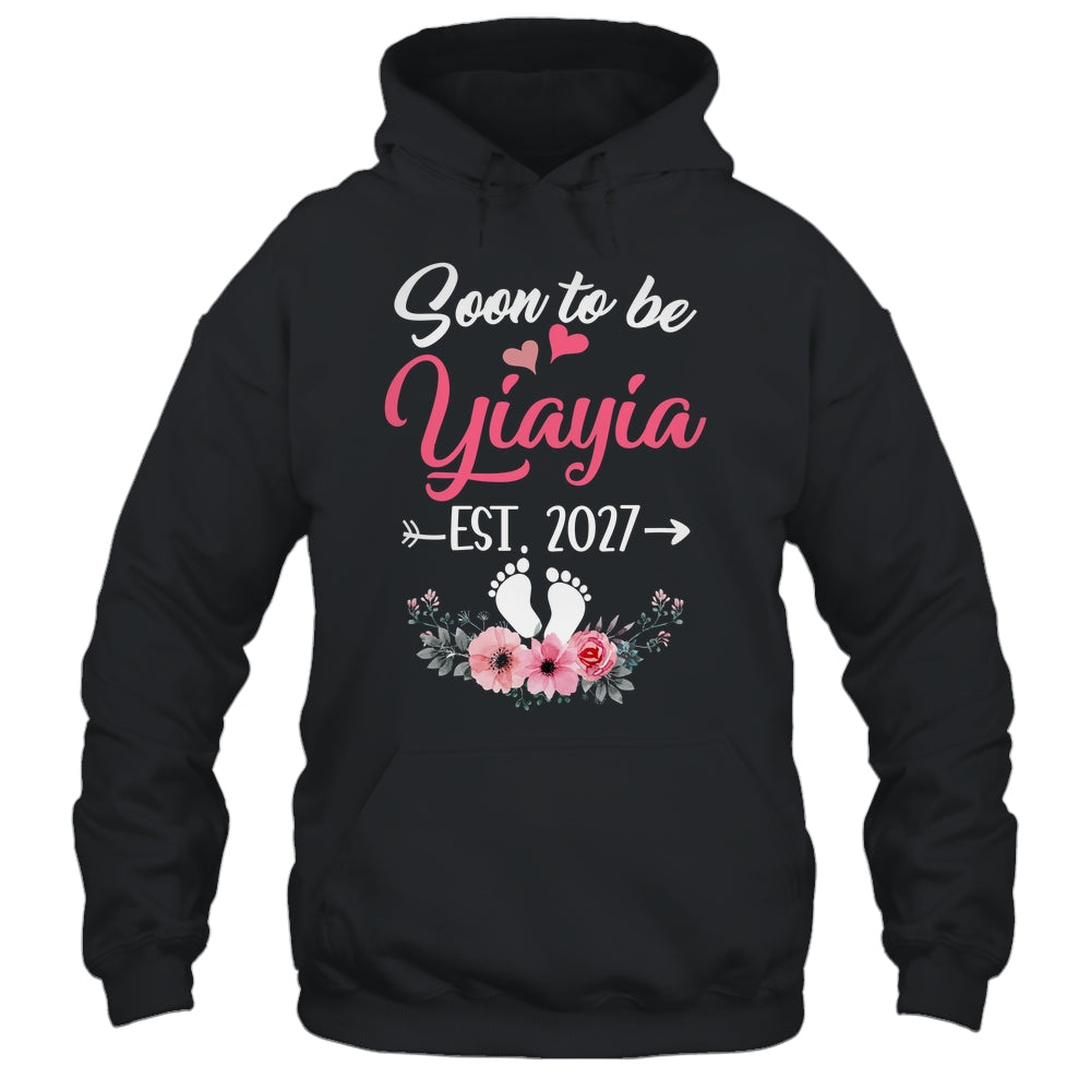Soon To Be Yiayia Est 2027 Mothers Day First Time Yiayia Shirt & Tank Top | teecentury