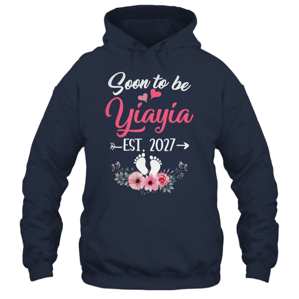 Soon To Be Yiayia Est 2027 Mothers Day First Time Yiayia Shirt & Tank Top | teecentury