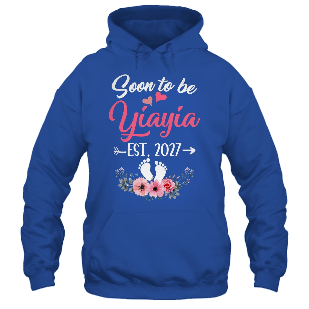 Soon To Be Yiayia Est 2027 Mothers Day First Time Yiayia Shirt & Tank Top | teecentury