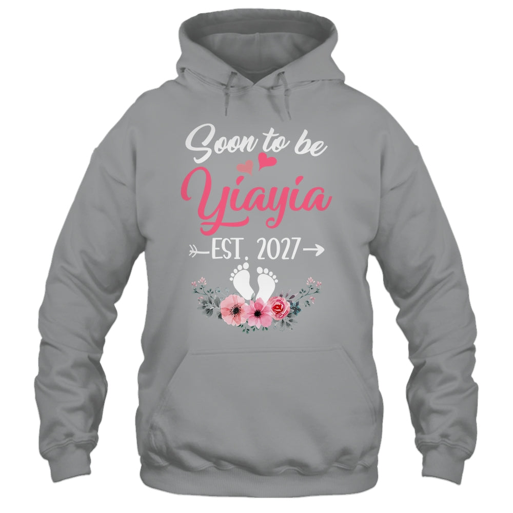 Soon To Be Yiayia Est 2027 Mothers Day First Time Yiayia Shirt & Tank Top | teecentury