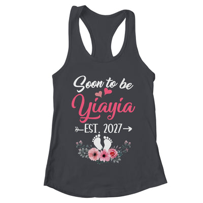 Soon To Be Yiayia Est 2027 Mothers Day First Time Yiayia Shirt & Tank Top | teecentury