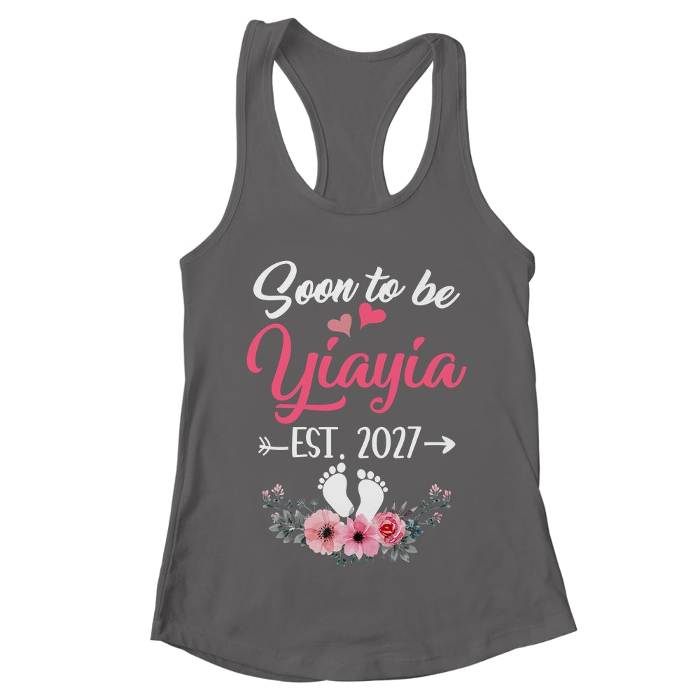 Soon To Be Yiayia Est 2027 Mothers Day First Time Yiayia Shirt & Tank Top | teecentury