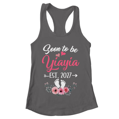 Soon To Be Yiayia Est 2027 Mothers Day First Time Yiayia Shirt & Tank Top | teecentury