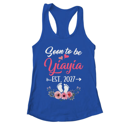 Soon To Be Yiayia Est 2027 Mothers Day First Time Yiayia Shirt & Tank Top | teecentury