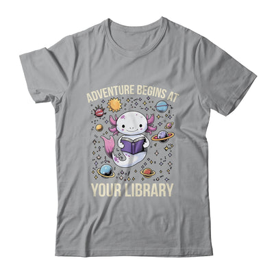 Space Axolotl Adventure Begins Summer Reading Program 2024 Shirt & Tank Top | teecentury