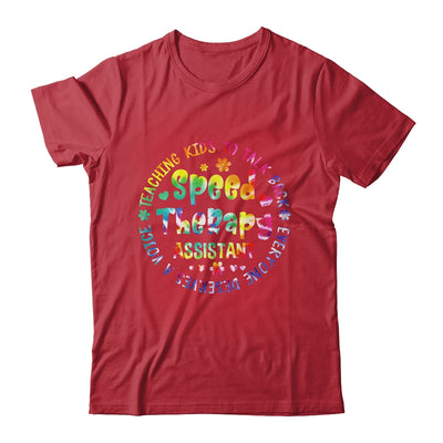 Speech Language Pathologist Speech Therapy Assistant Tie Dye Shirt & Hoodie | teecentury