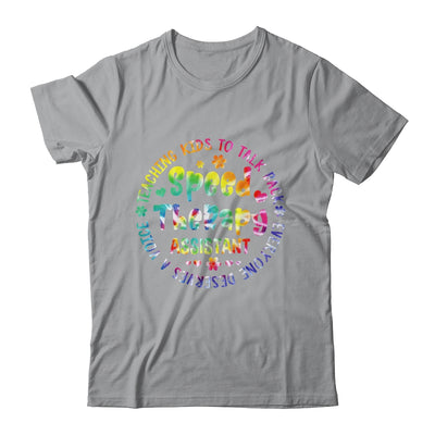 Speech Language Pathologist Speech Therapy Assistant Tie Dye Shirt & Hoodie | teecentury