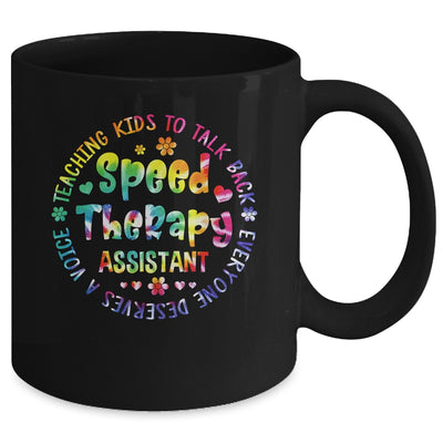 Speech Language Pathologist Speech Therapy Assistant Tie Dye Mug | teecentury