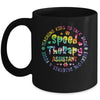 Speech Language Pathologist Speech Therapy Assistant Tie Dye Mug | teecentury
