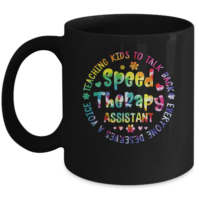 Speech Language Pathologist Speech Therapy Assistant Tie Dye Mug | teecentury