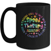 Speech Language Pathologist Speech Therapy Assistant Tie Dye Mug | teecentury