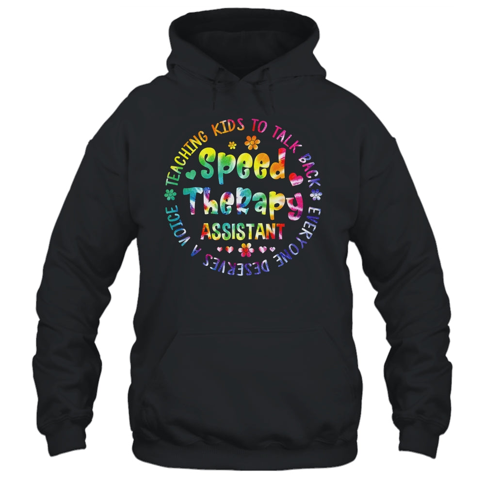Speech Language Pathologist Speech Therapy Assistant Tie Dye Shirt & Hoodie | teecentury