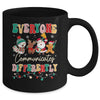 Speech Therapy Christmas Everyone Communicates Differently Mug | teecentury