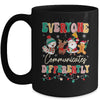 Speech Therapy Christmas Everyone Communicates Differently Mug | teecentury