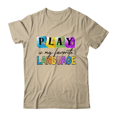 Speech Therapy Play Is My Favorite Language SLP Shirt & Hoodie | teecentury