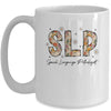 Speech Therapy Retro Flower Speech Language Pathologist SLP Mug | teecentury