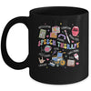Speech Therapy Retro Groovy Language Pathologist Therapist Mug | teecentury