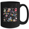 Speech Therapy Retro Groovy Language Pathologist Therapist Mug | teecentury