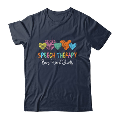 Speech Therapy Speech Language Pathologist Every Word Counts Shirt & Tank Top | teecentury