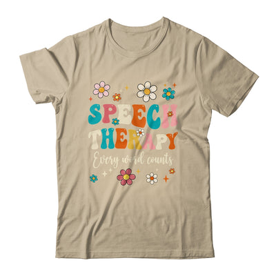 Speech Therapy Speech Language Pathologist SLP Groovy Shirt & Tank Top | teecentury