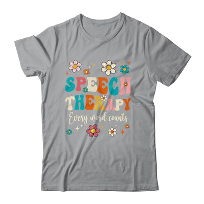 Speech Therapy Speech Language Pathologist SLP Groovy Shirt & Tank Top | teecentury