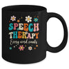 Speech Therapy Speech Language Pathologist SLP Groovy Mug | teecentury