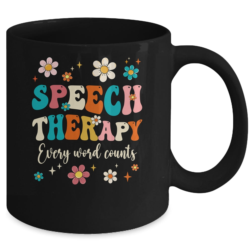 Speech Therapy Speech Language Pathologist SLP Groovy Mug | teecentury