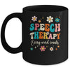 Speech Therapy Speech Language Pathologist SLP Groovy Mug | teecentury