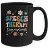 Speech Therapy Speech Language Pathologist SLP Groovy Mug | teecentury