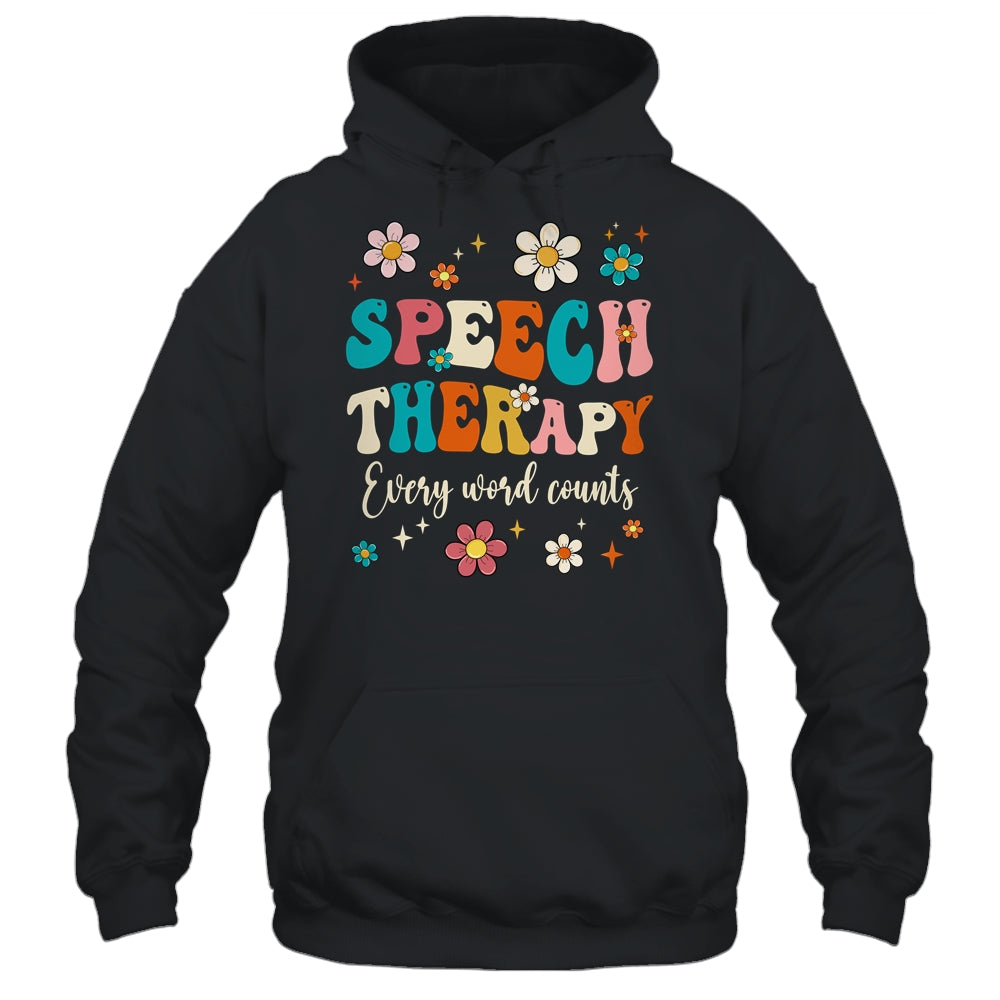 Speech Therapy Speech Language Pathologist SLP Groovy Shirt & Tank Top | teecentury