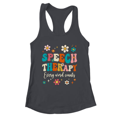 Speech Therapy Speech Language Pathologist SLP Groovy Shirt & Tank Top | teecentury