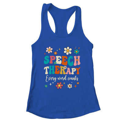 Speech Therapy Speech Language Pathologist SLP Groovy Shirt & Tank Top | teecentury