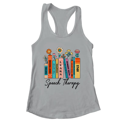 Speech Therapy Wildflowers SLP Speech Language Pathologist Shirt & Tank Top | teecentury