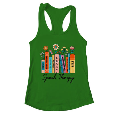 Speech Therapy Wildflowers SLP Speech Language Pathologist Shirt & Tank Top | teecentury