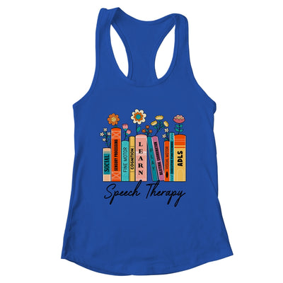 Speech Therapy Wildflowers SLP Speech Language Pathologist Shirt & Tank Top | teecentury